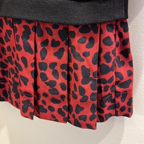 KINLY dress Black Drop Waist Terry Leopard Dress Small - Picture 6 of 13